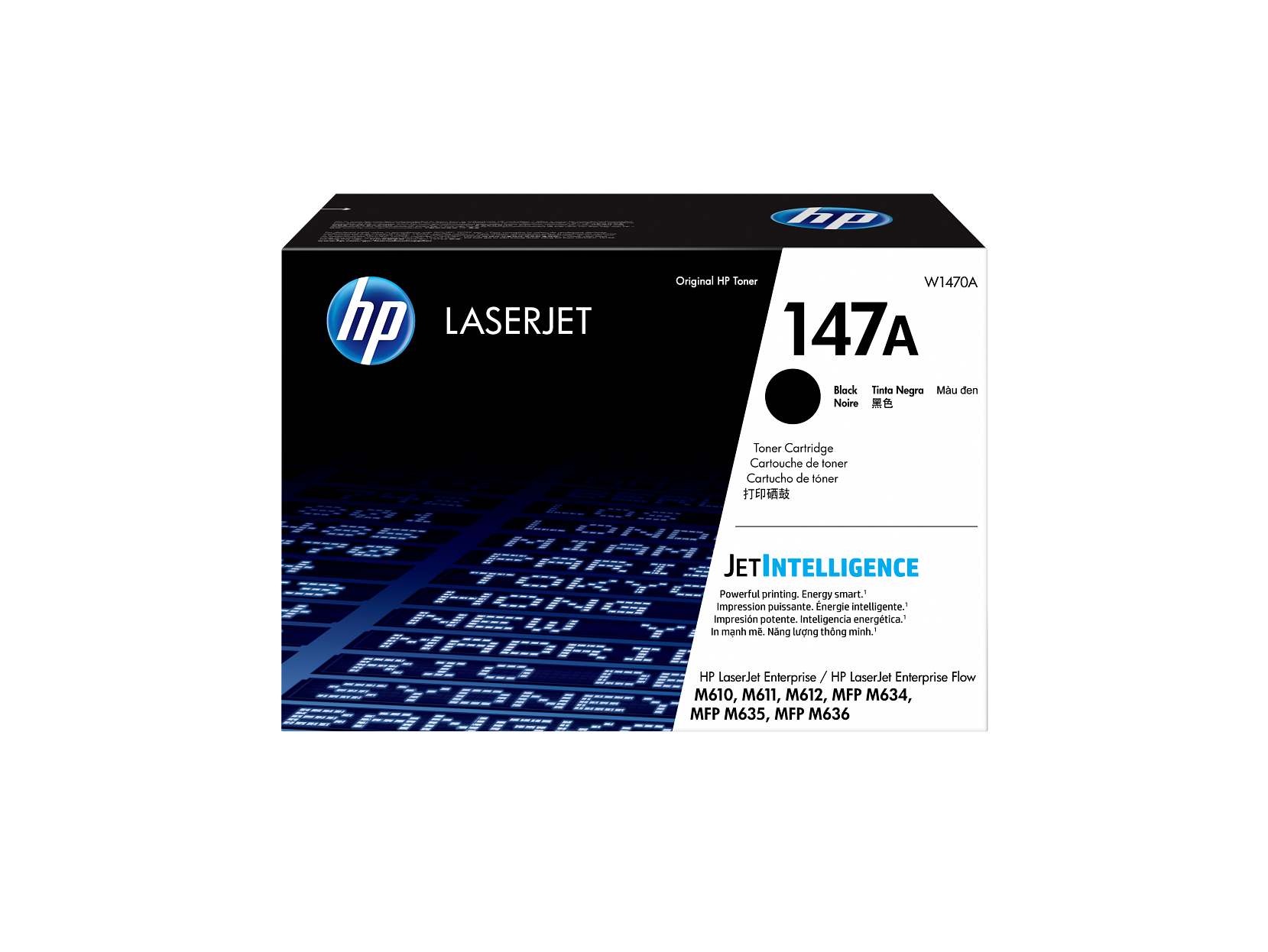 HP 147A Black LaserJet Toner Cartridge, W1470A